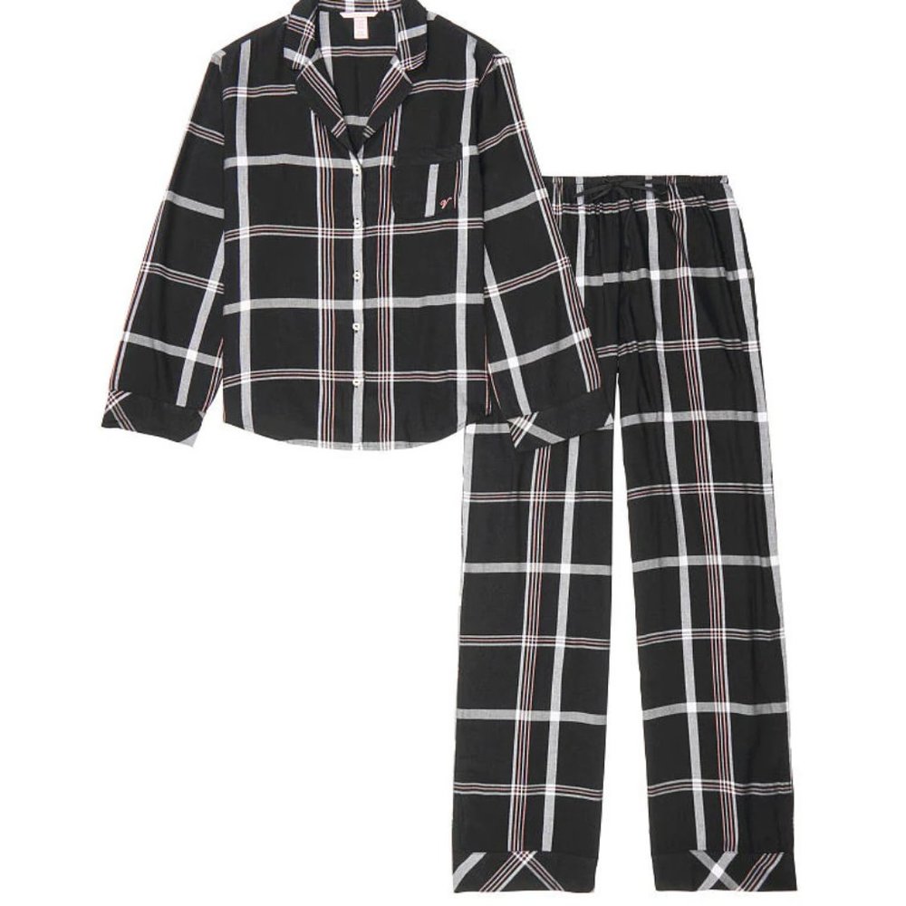 Victoria's Secret - Cotton Flannel Pajama Set - Picture 3 of 3
